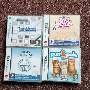 SOLD SOLD Nintendo DS Game Bundle - White and Blue